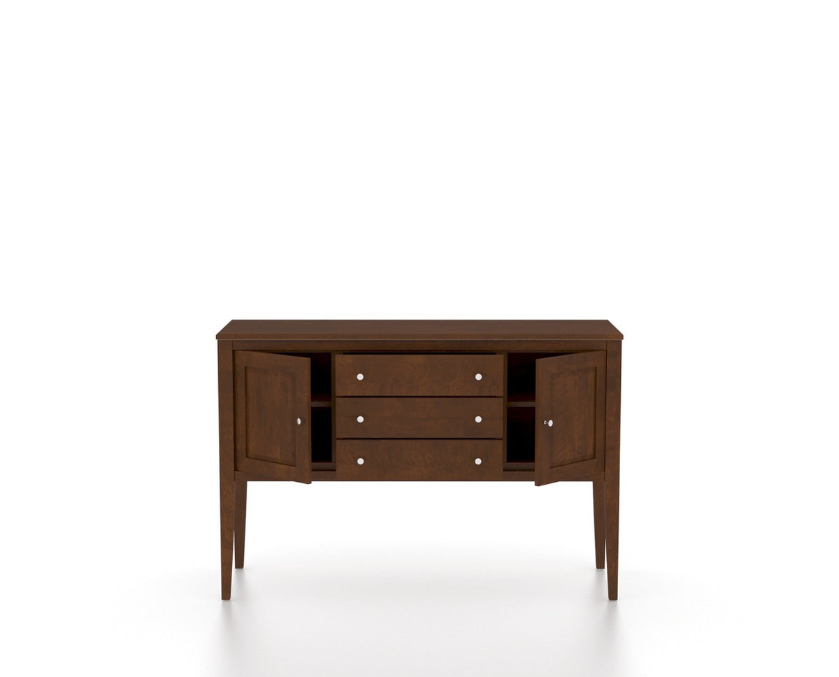 Canadel Stiletto Buffet in Cognac Washed, open view