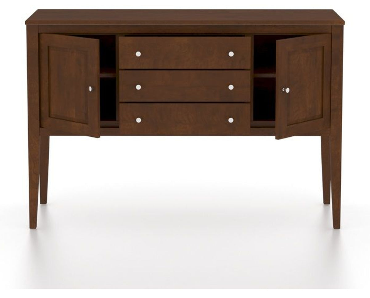 Canadel Stiletto Buffet in Cognac Washed, open view