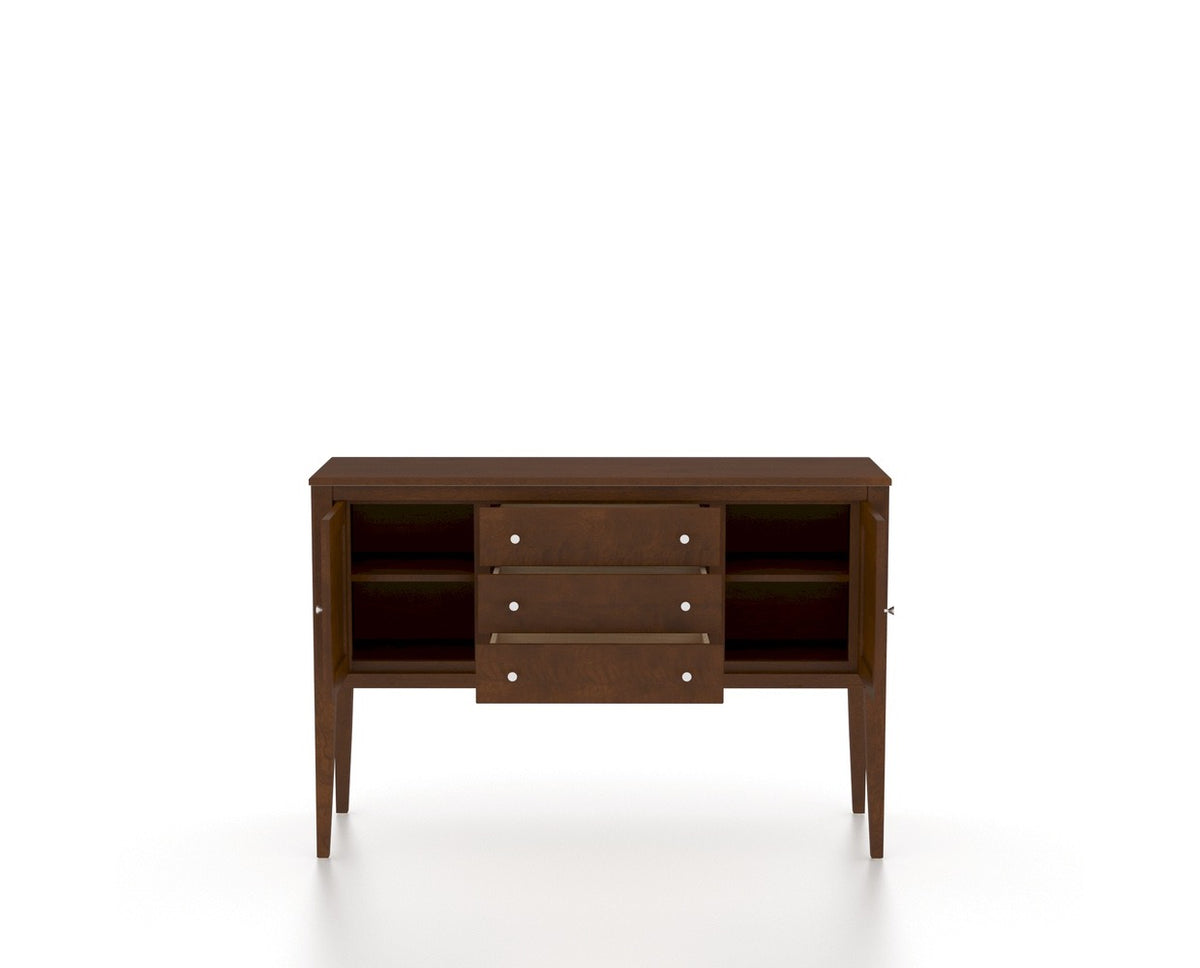 Canadel Stiletto Buffet in Cognac Washed, fully open view