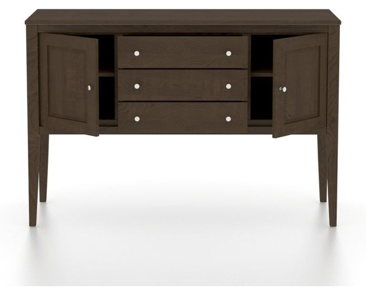 Canadel Stiletto Buffet in Hazelnut Washed, open view