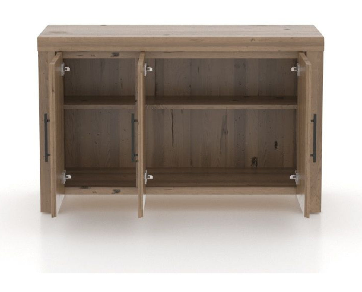 Canadel Loft Buffet 5434 in 25 Pecan Washed, fully open view