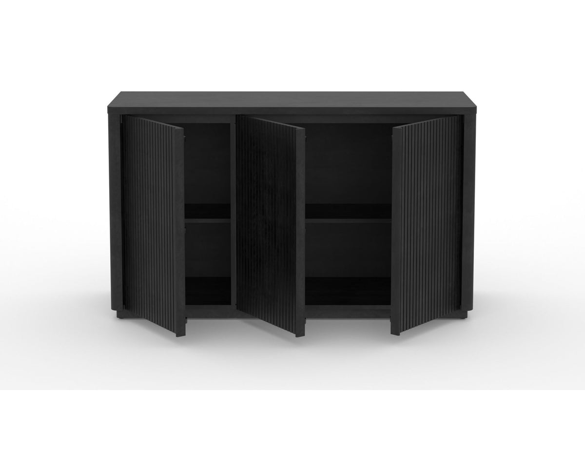 Canadel Modern Channel 58 Buffet in Dark Smoke, open view
