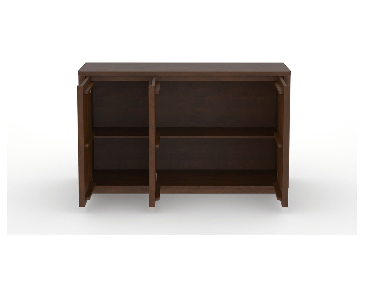 Canadel Modern Channel 58 Buffet in Cognac Washed, fully open view