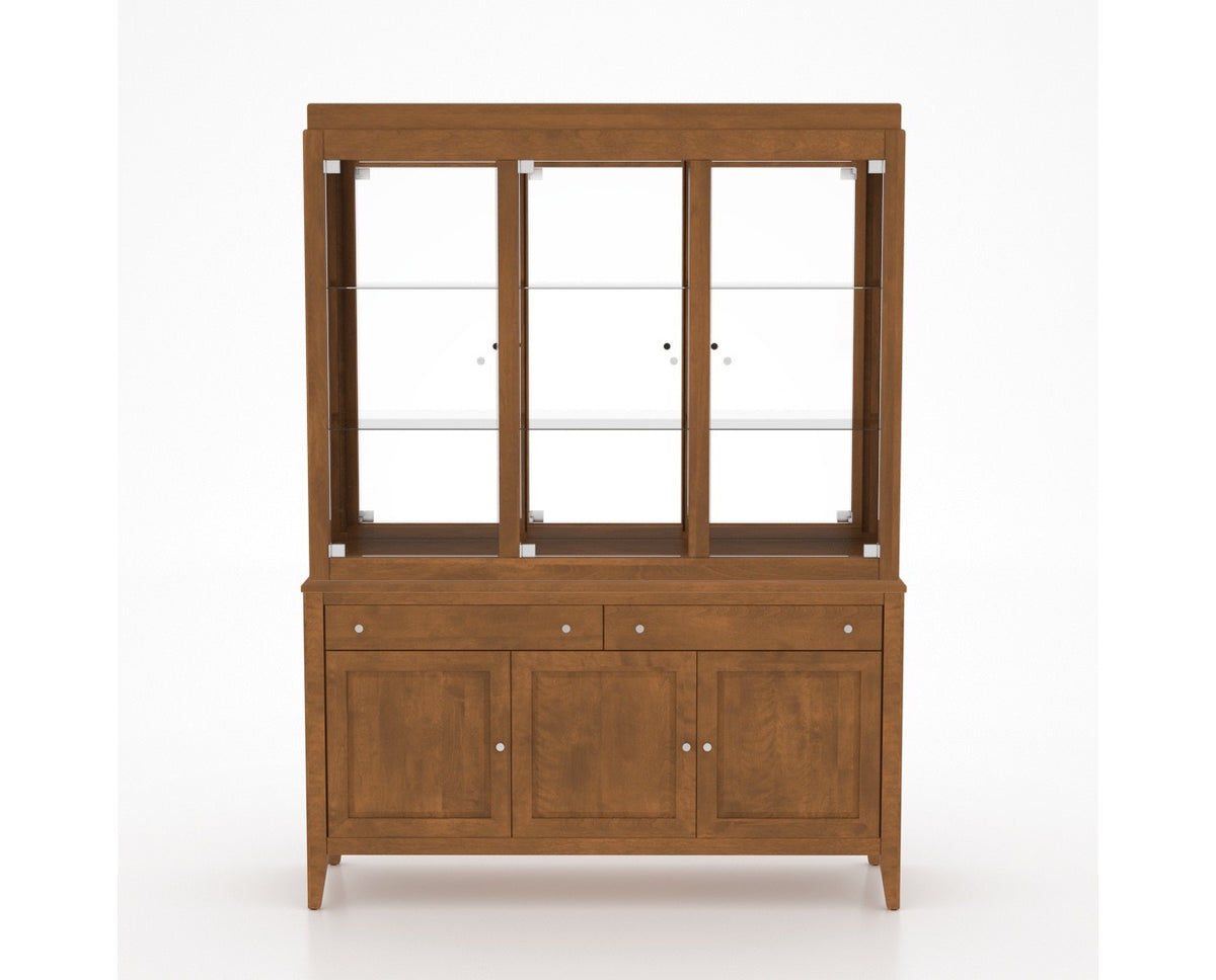 Canadel Buffet 6000 in Oak Washed Hutch, front view