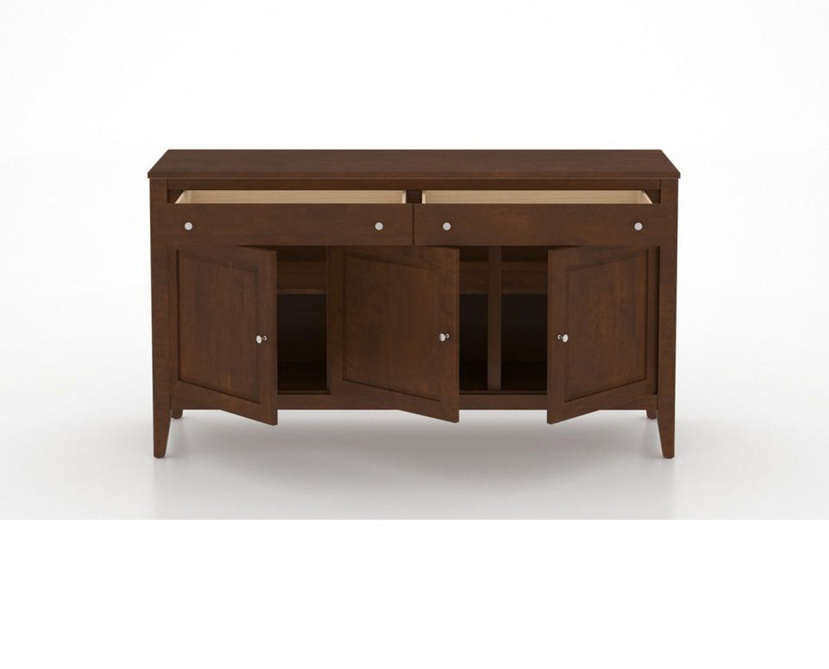 Canadel Buffet 6000 in 19 Cognac Washed, open view