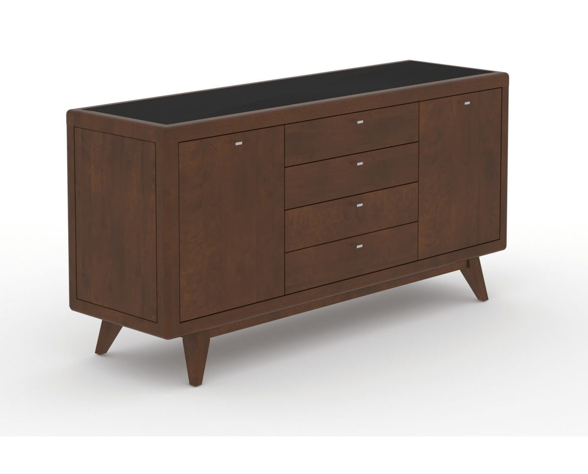 Canadel Downtown Marlo Buffet in Cognac Washed, three-quarter view