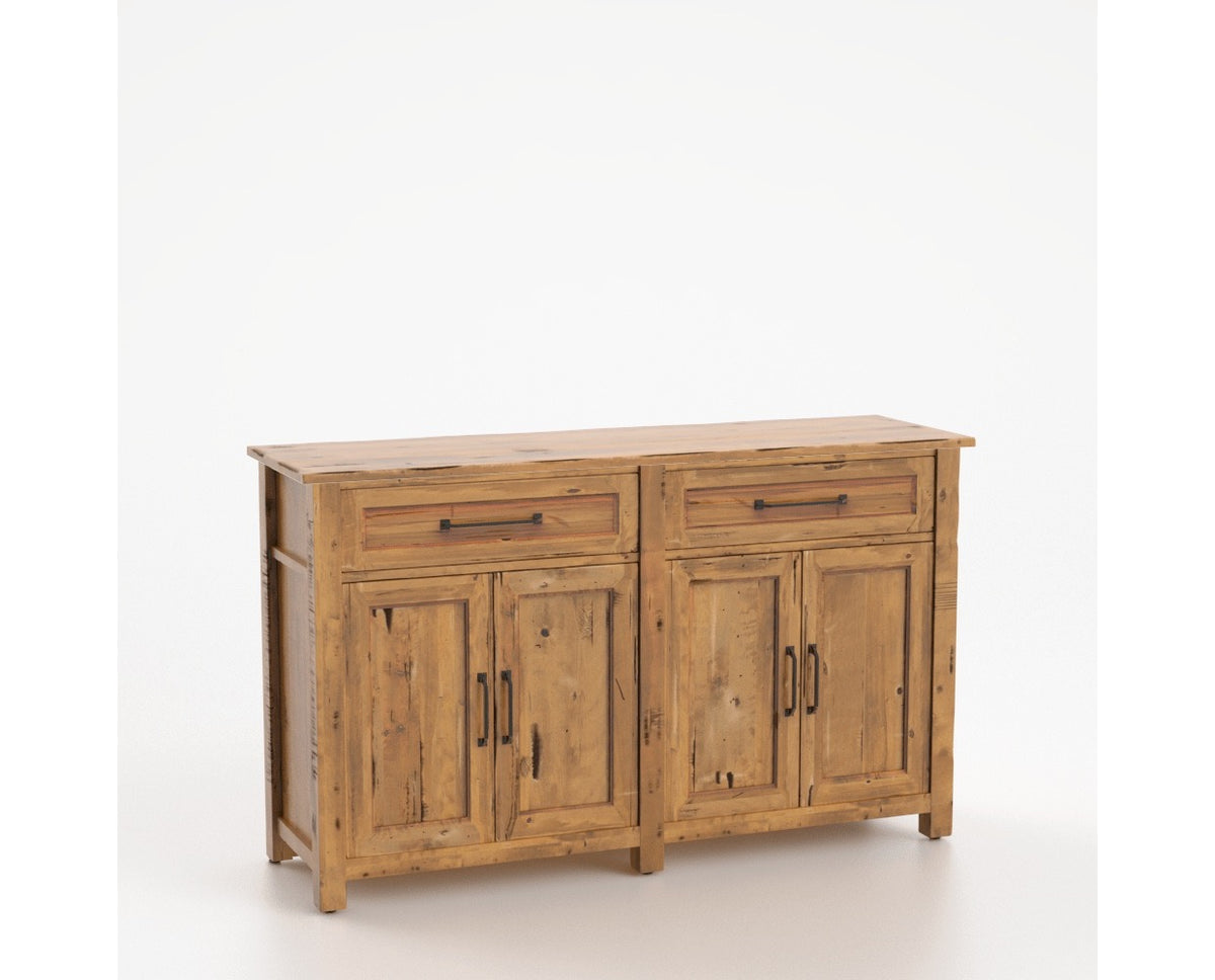 Canadel Champlain Buffet in Honey Washed, three-quarter view