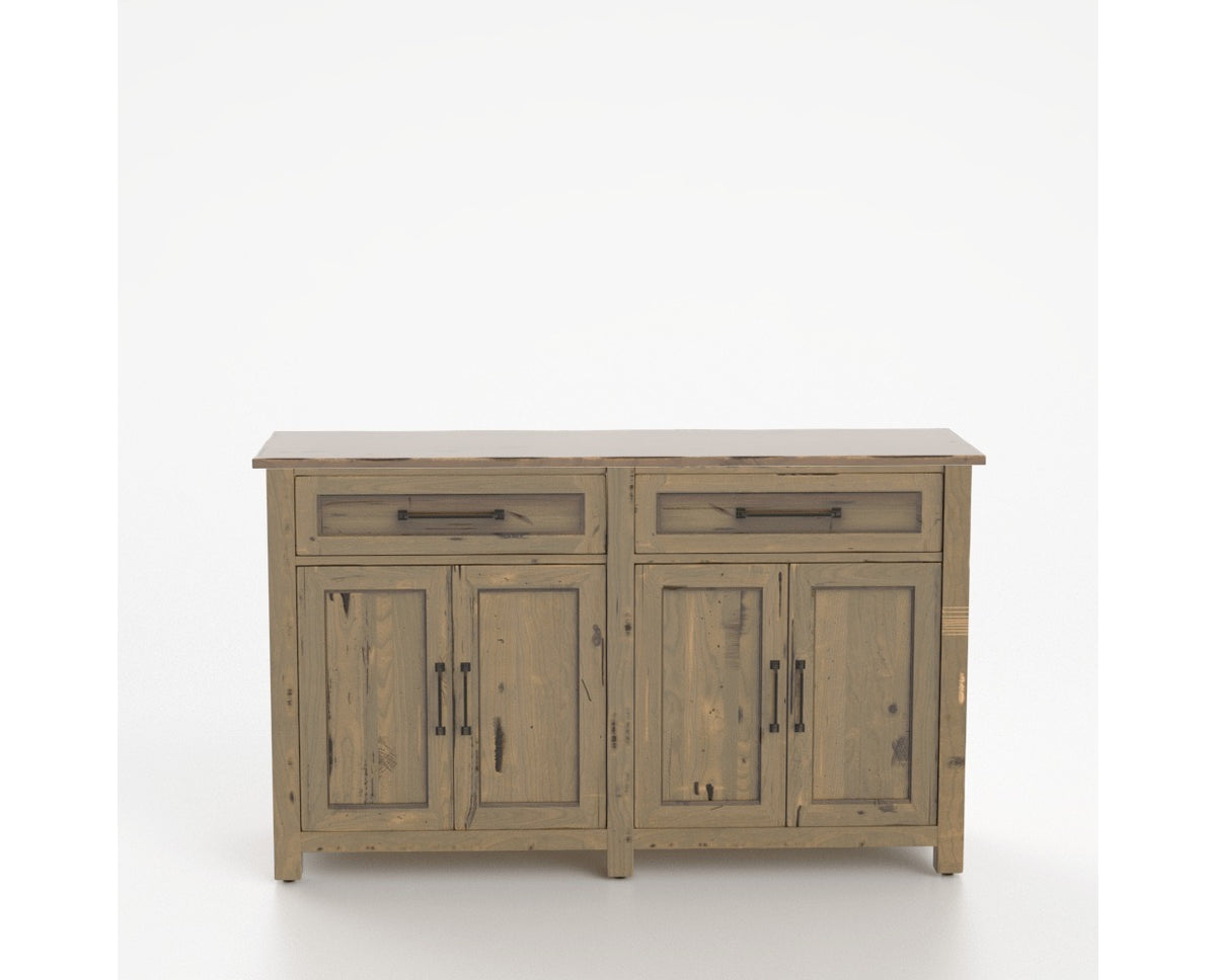Canadel Champlain Buffet in Pecan Washed, front view