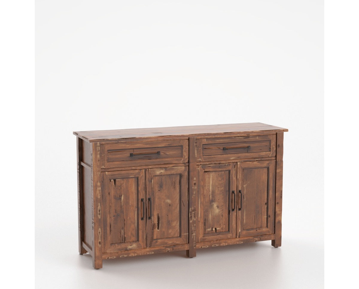 Canadel Champlain Buffet in Spice Washed, three-quarter view