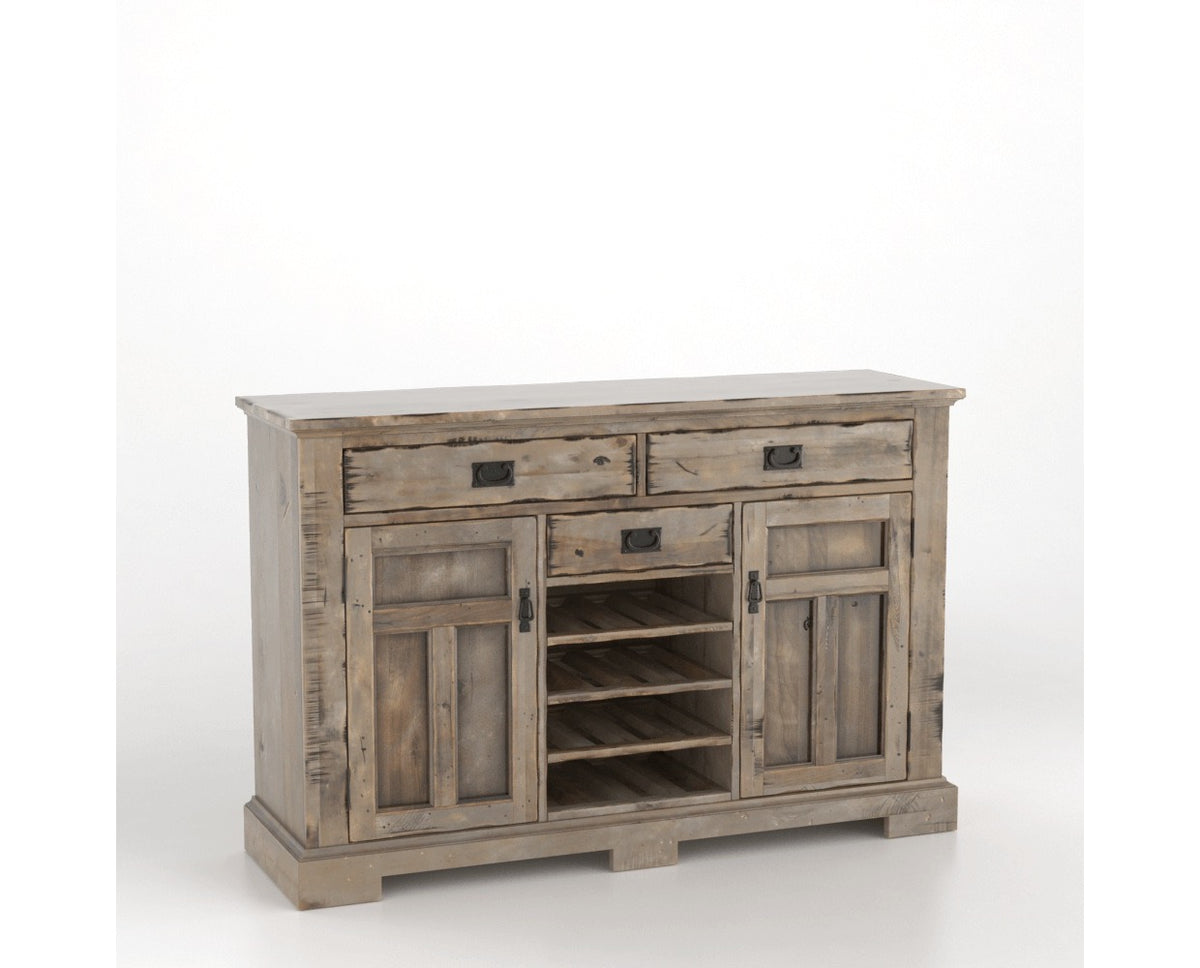 Canadel Champlain Colonial Buffet in Shadow, three-quarter view
