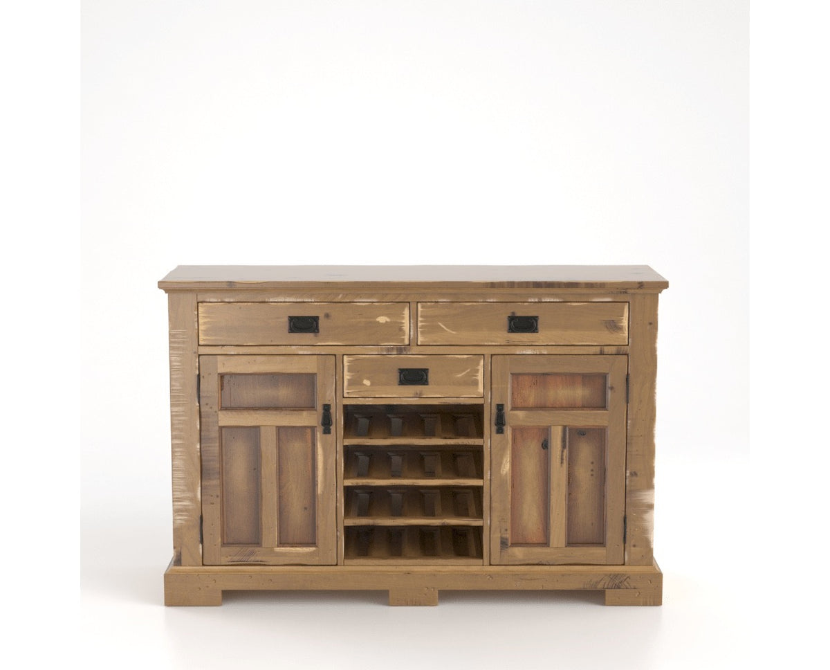 Canadel Champlain Colonial Buffet in Pecan Washed, front view