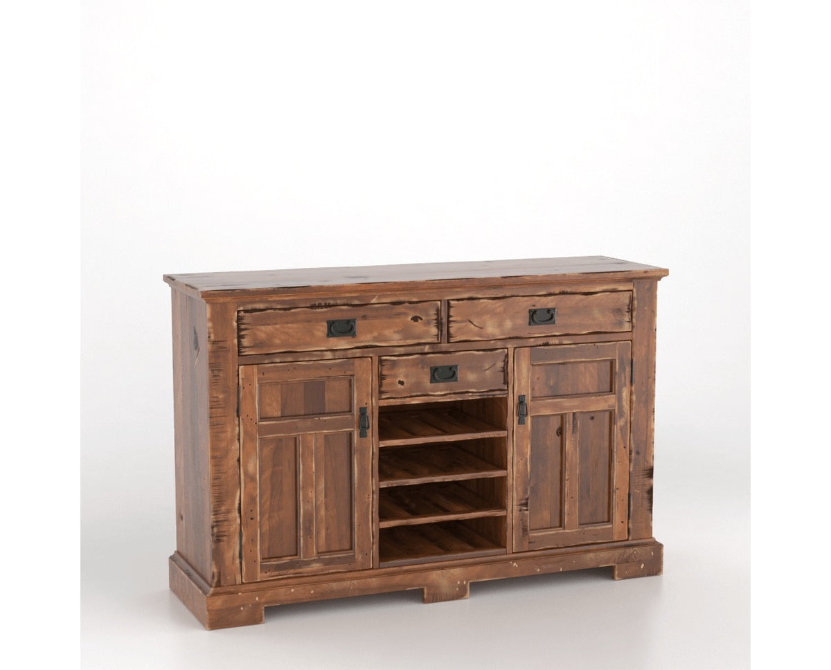 Canadel Champlain Colonial Buffet in Spice Washed, three-quarter view