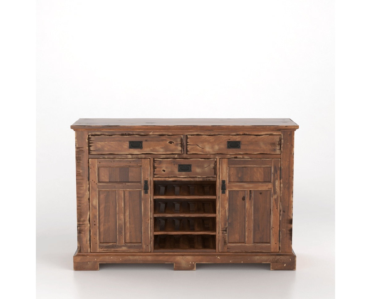 Canadel Champlain Colonial Buffet in Spice Washed, front view