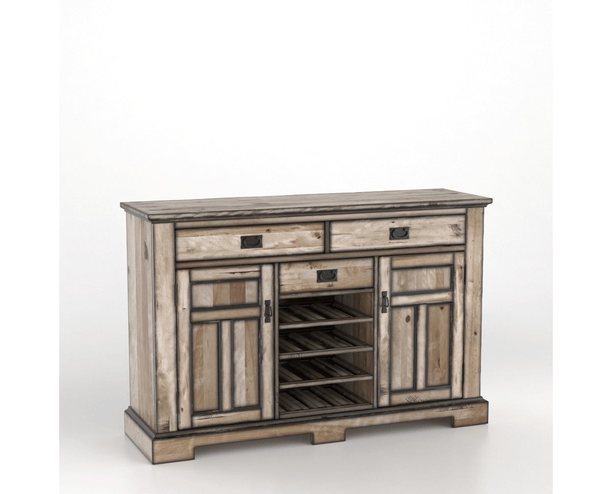 Canadel Champlain Colonial Buffet in Heritage Nature, three-quarter view