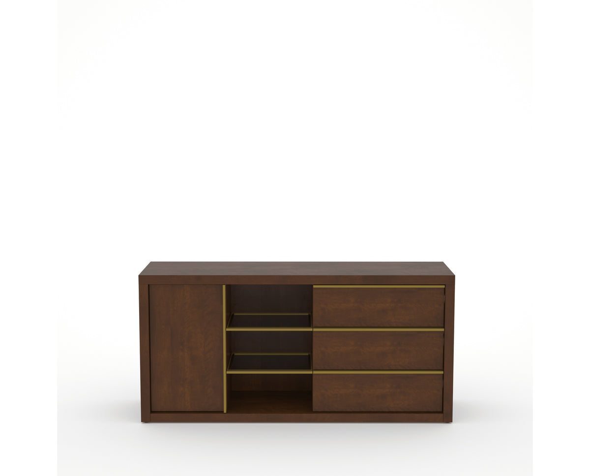 Canadel Modern Linear Buffet in Cognac Washed, front view