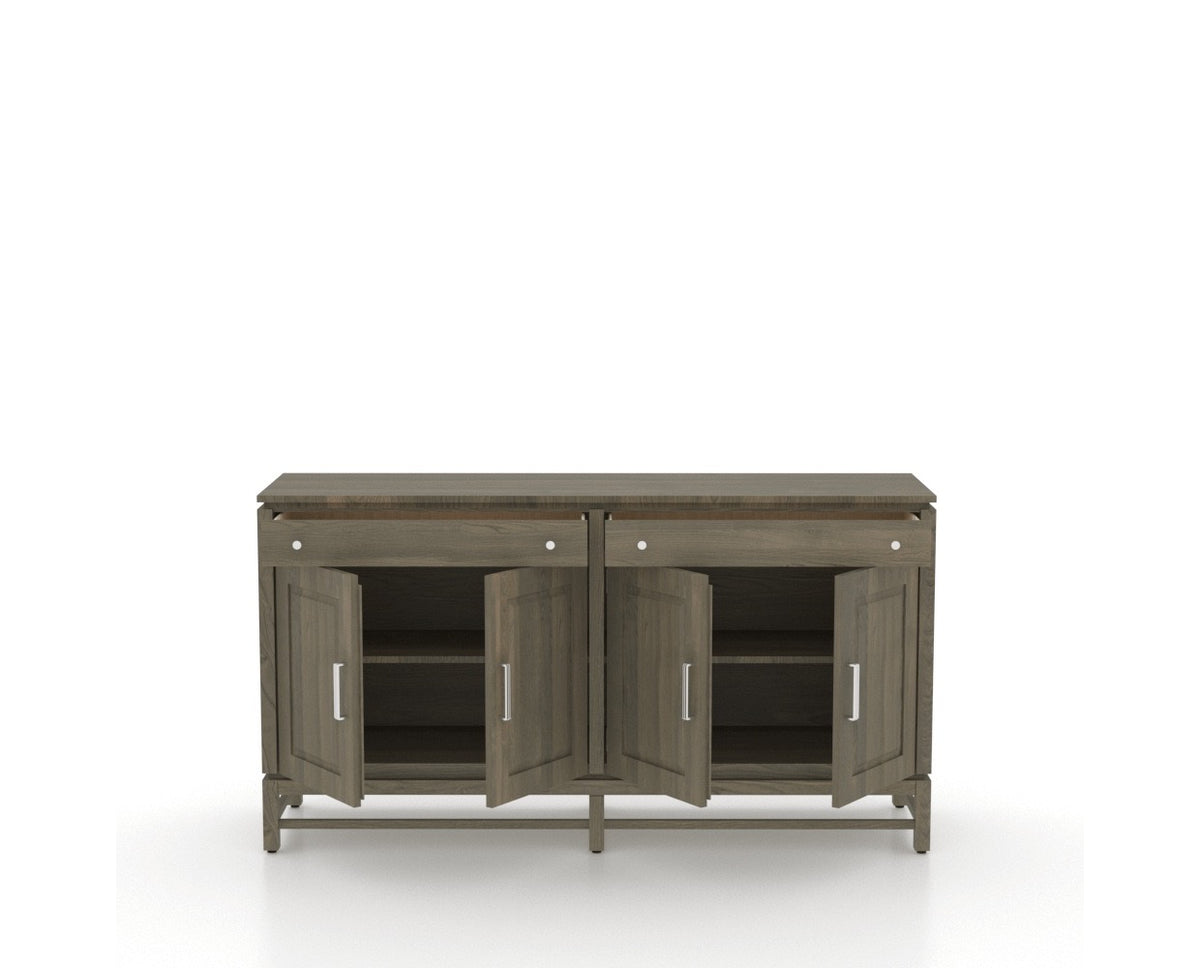Canadel Plinth Buffet in Shadow, open view
