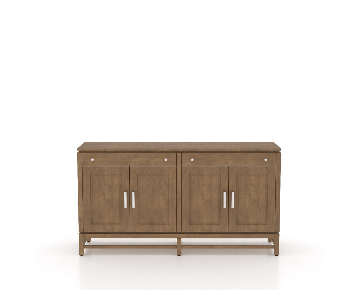 Canadel Plinth Buffet in Pecan Washed, front view