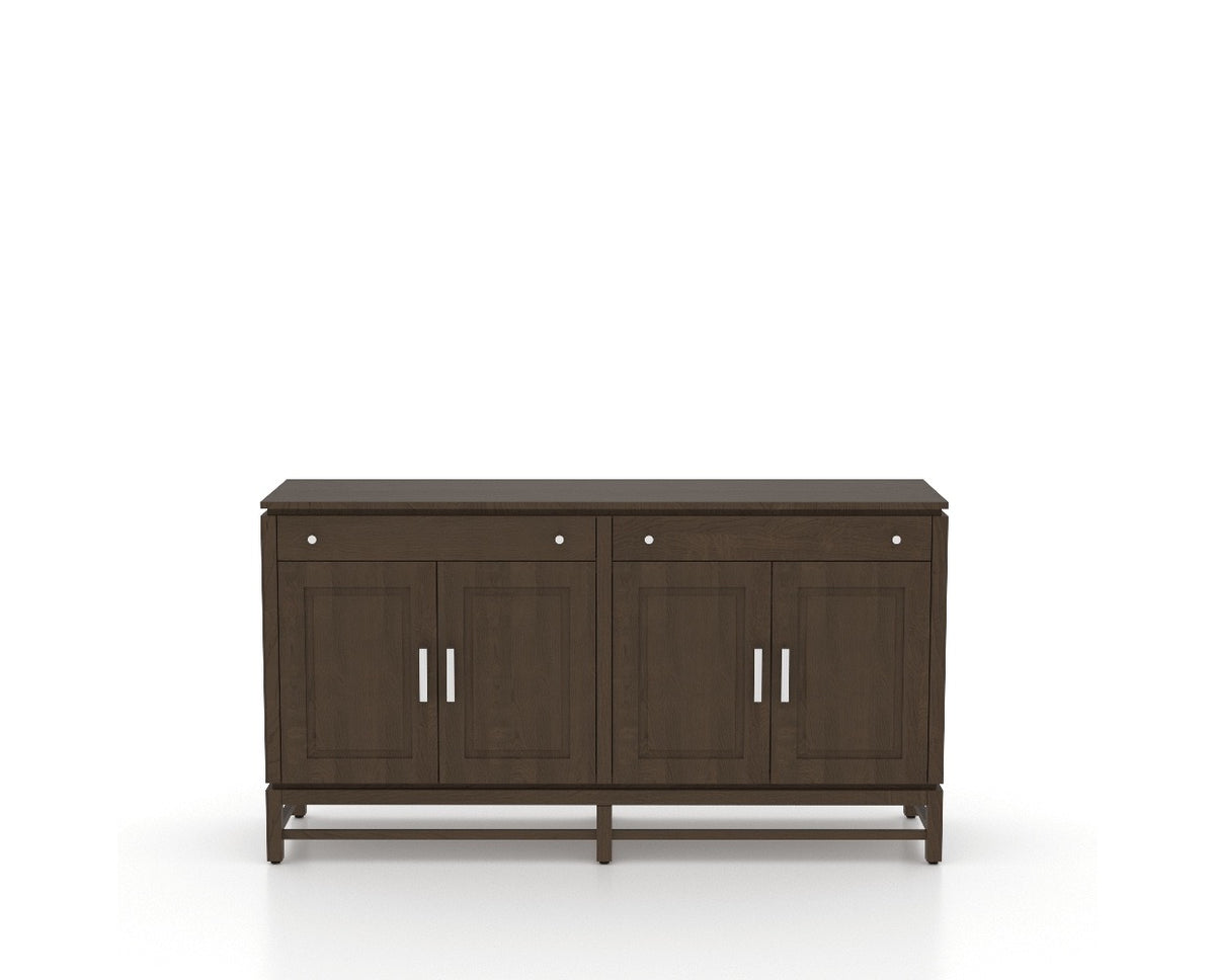 Canadel Plinth Buffet in Hazelnut Washed, front view