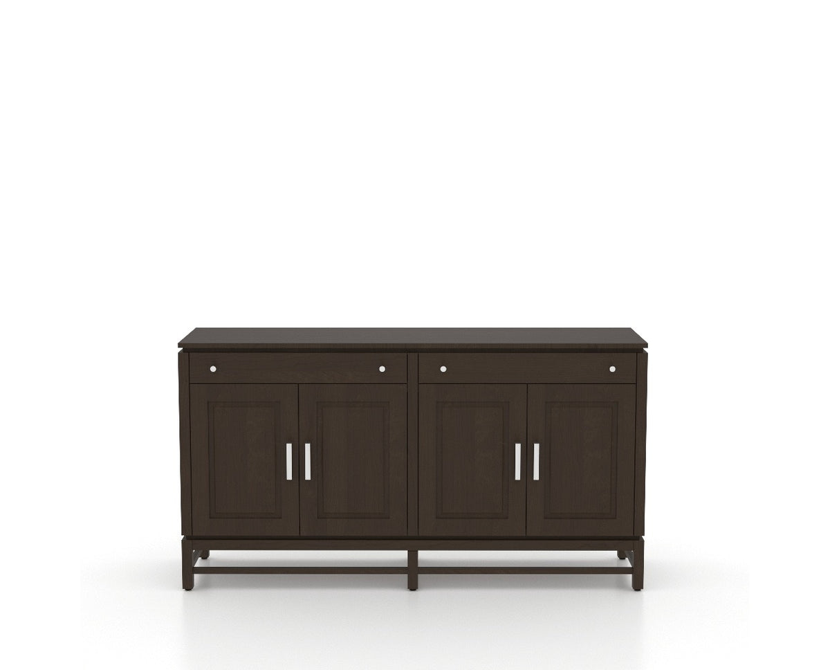 Canadel Plinth Buffet in Davy's Grey, front view