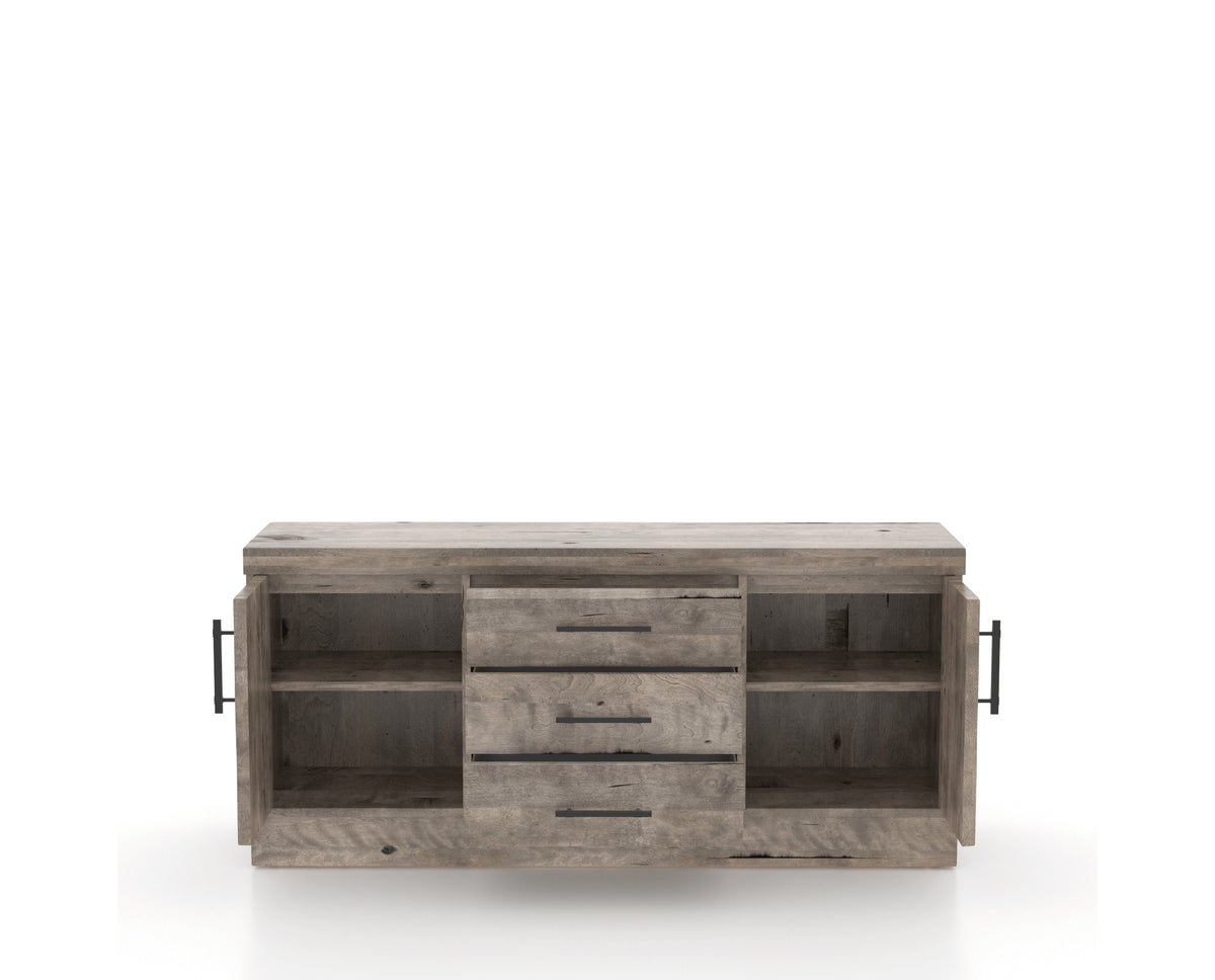 Canadel Loft Buffet 7032 in Shadow, fully open view