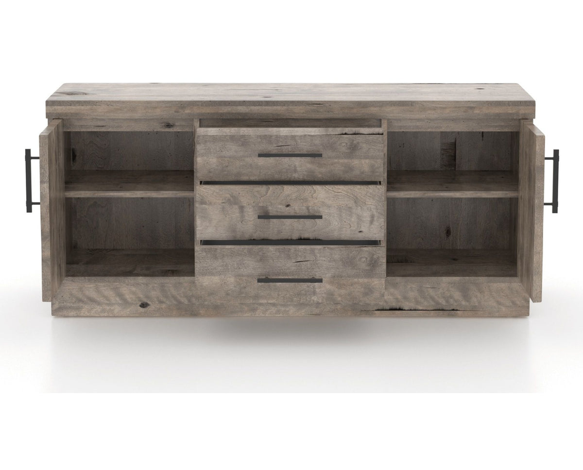 Canadel Loft Buffet 7032 in Shadow, fully open view