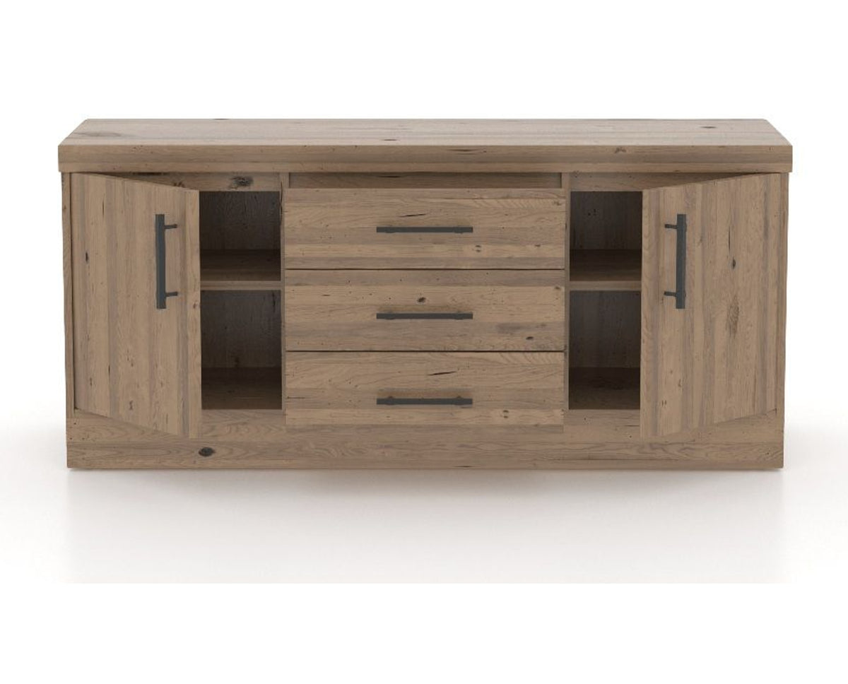 Canadel Loft Buffet 7032 in 25 Pecan Washed, open view