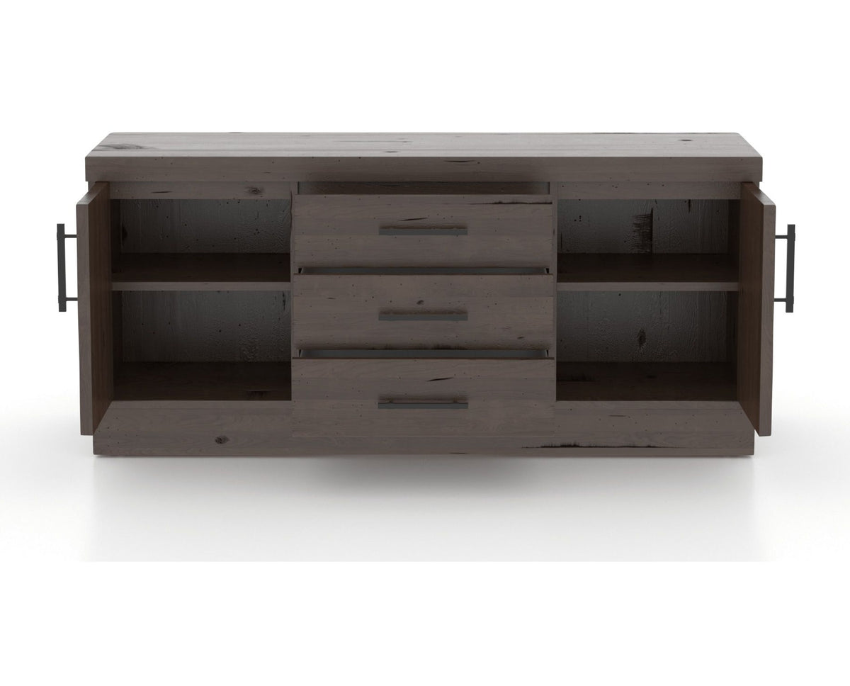 Canadel Loft Buffet 7032 in 29 Hazelnut Washed, fully open view