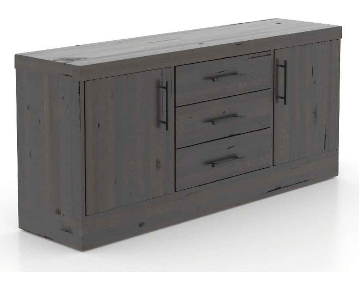 Canadel Loft Buffet 7032 in 59 Davy's Grey, three-quarter view
