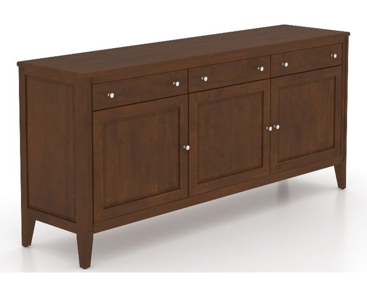 Canadel Buffet 7200 in 19 Cognac Washed, three-quarter view