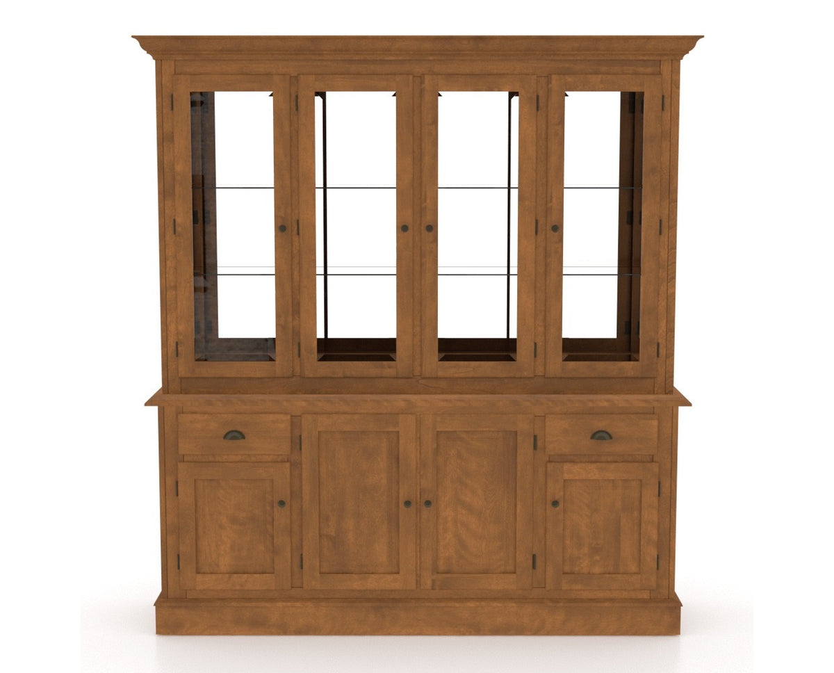Canadel Core Buffet 7202 in Oak Washed Hutch, front view
