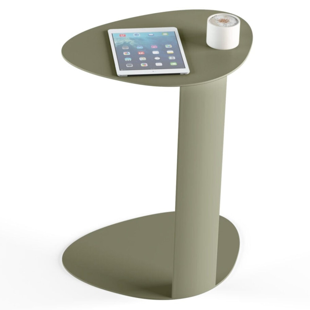 BDi Bink Laptop Stand / Side Table in Moss, on white
