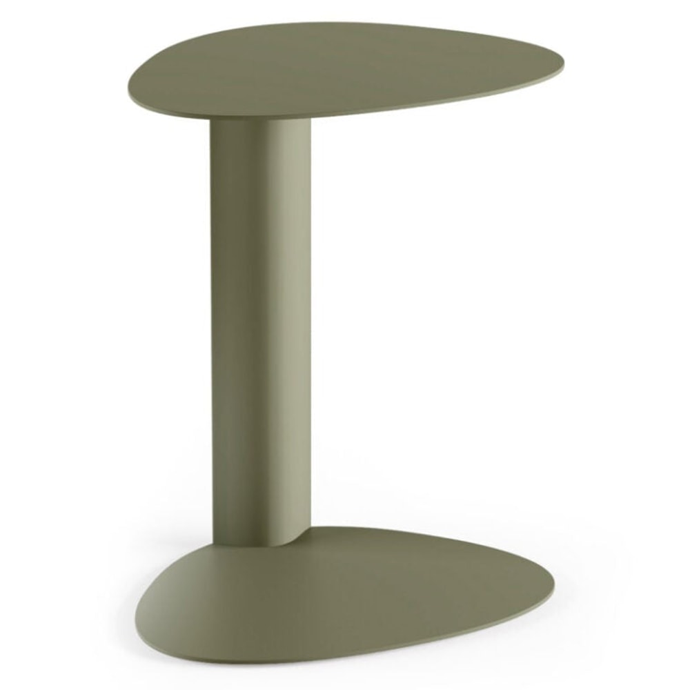 BDi Bink Laptop Stand / Side Table in Moss, on white
