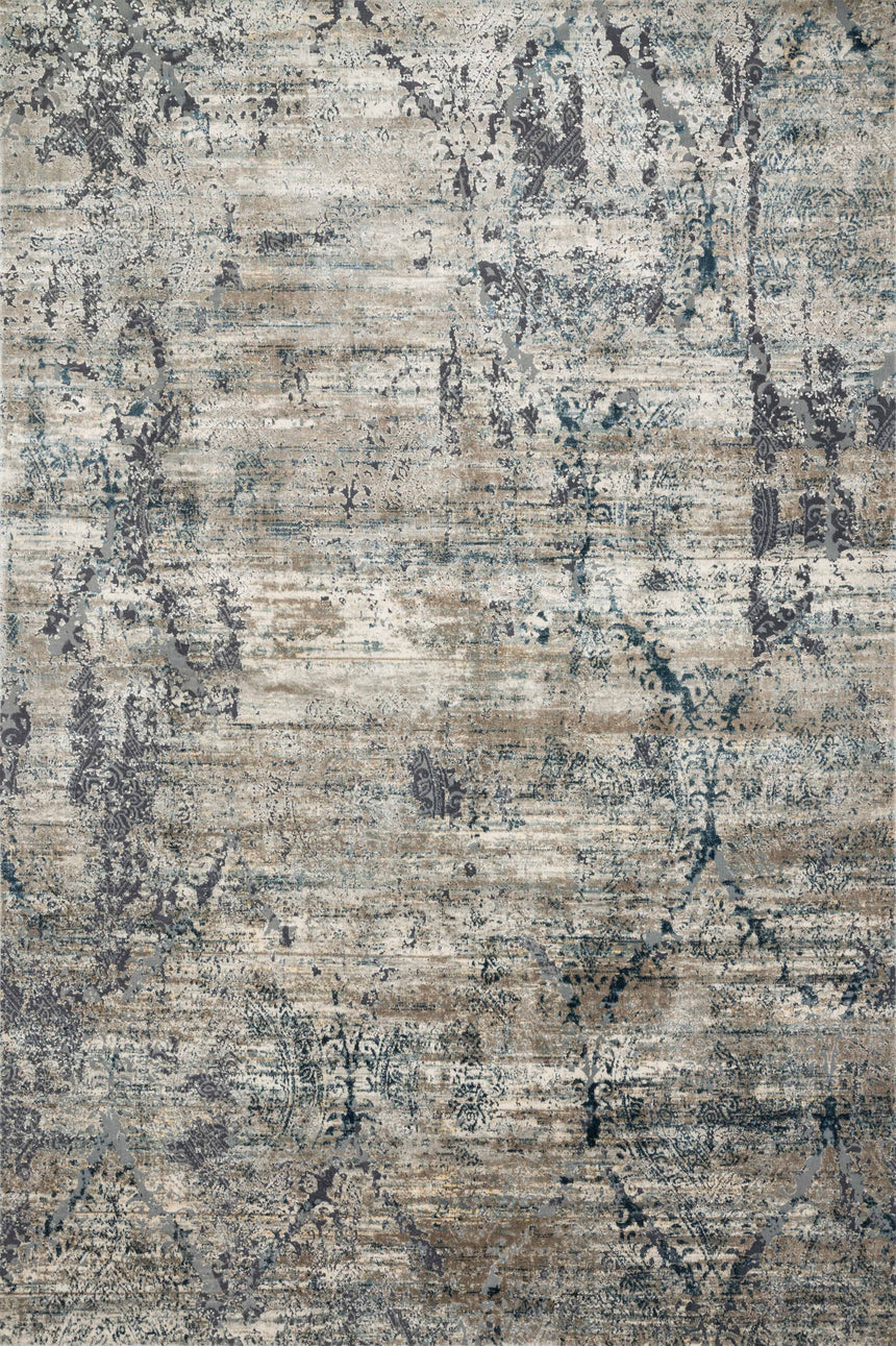 Cascade Rug 01 | Taupe / Blue