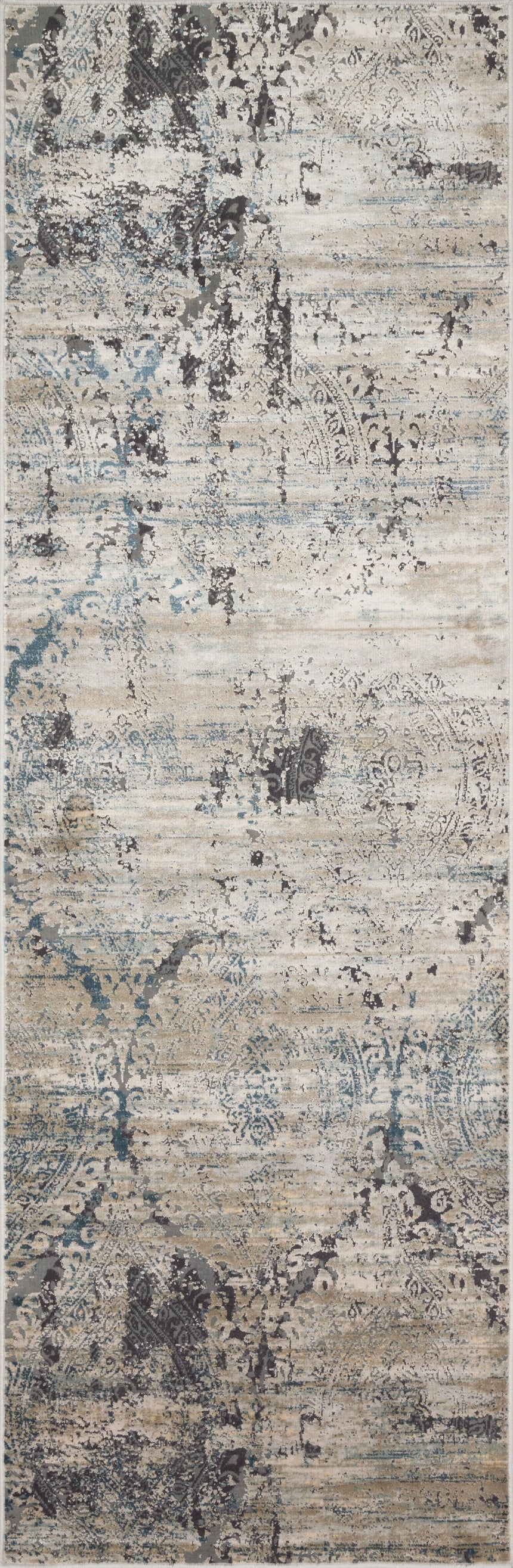 Cascade Rug 01 | Taupe / Blue
