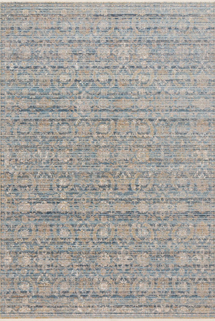 Claire Rug 03 | Ocean / Gold