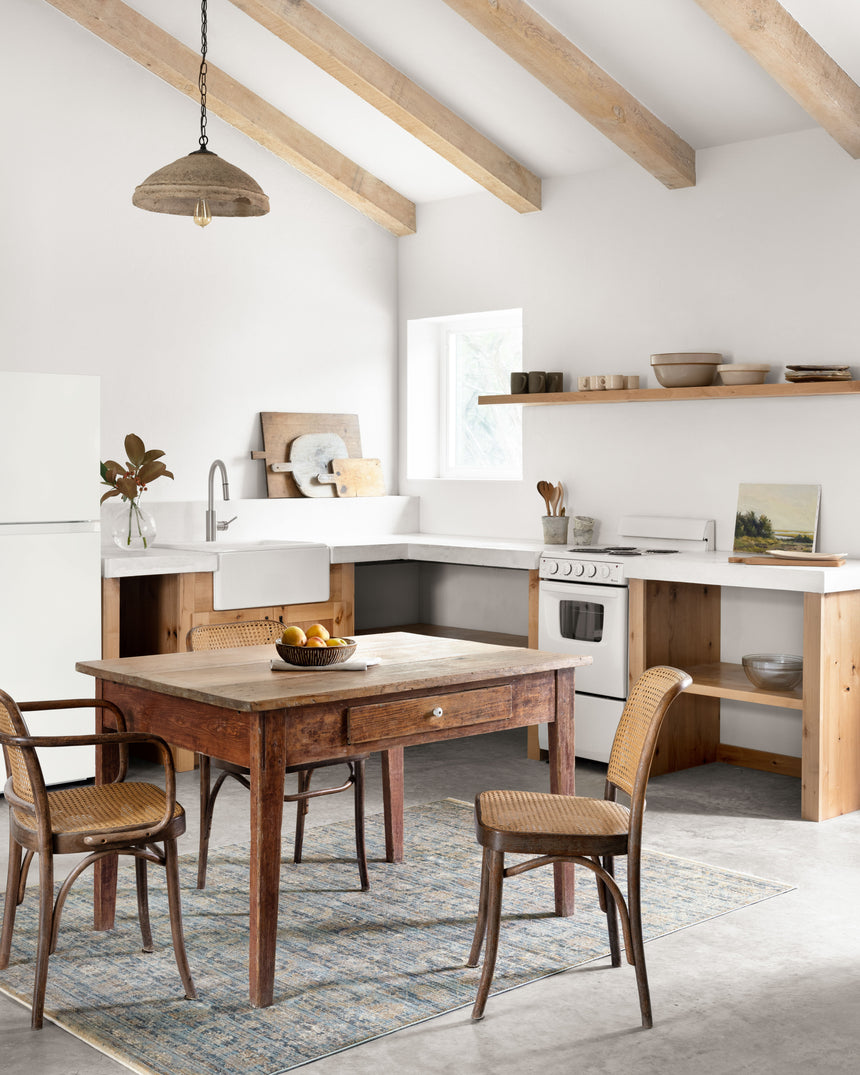 Claire Rug 03 | Ocean / Gold