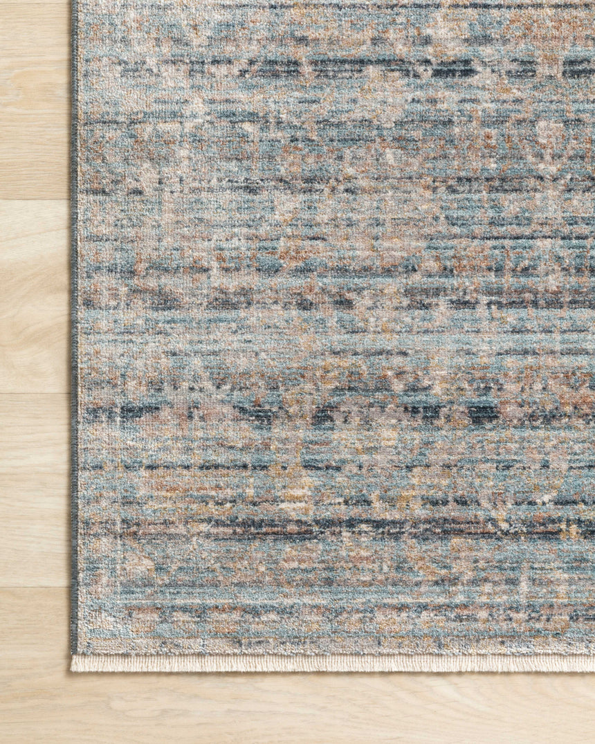 Claire Rug 03 | Ocean / Gold