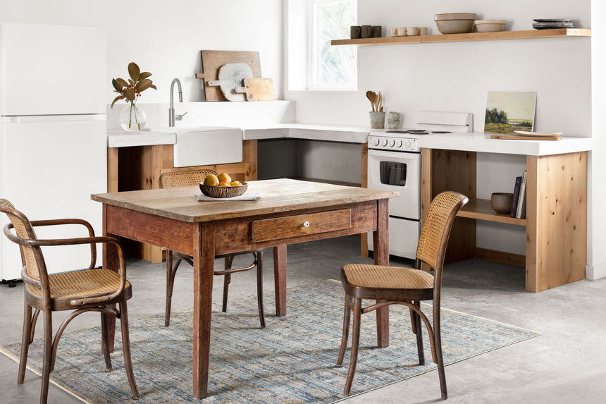 Claire Rug 03 | Ocean / Gold