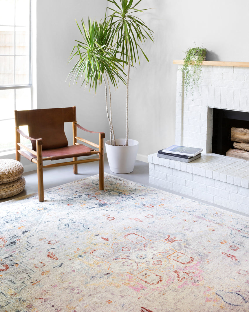 Clara Rug 04 | Lt Grey / Multi