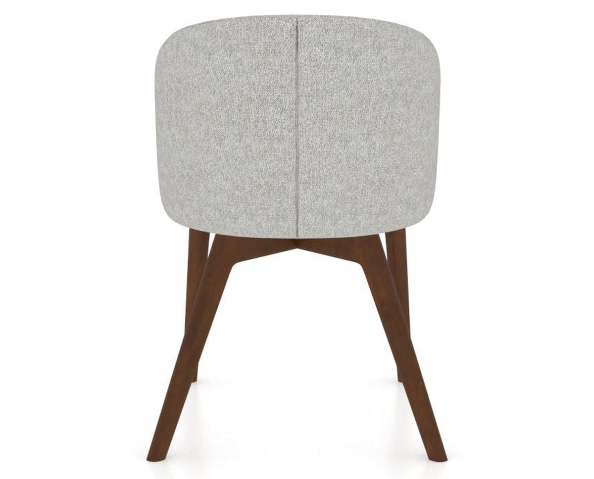 Canadel Downtown Point Dining Chair in Cognac Washed, 7C Fabric, back view