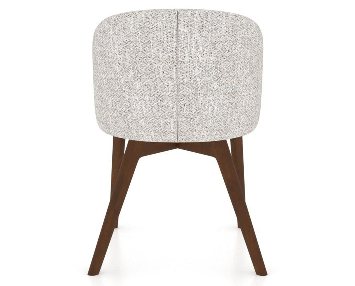Canadel Downtown Point Dining Chair in Cognac Washed, FP Crypton®, back view