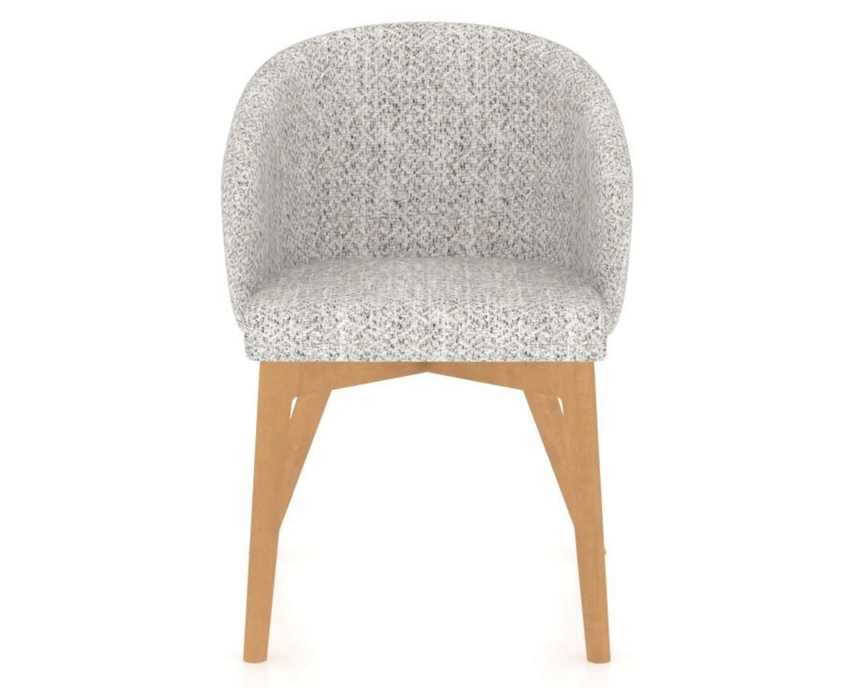 Canadel Downtown Point Dining Chair in Caramel Washed, FP Crypton®, front view