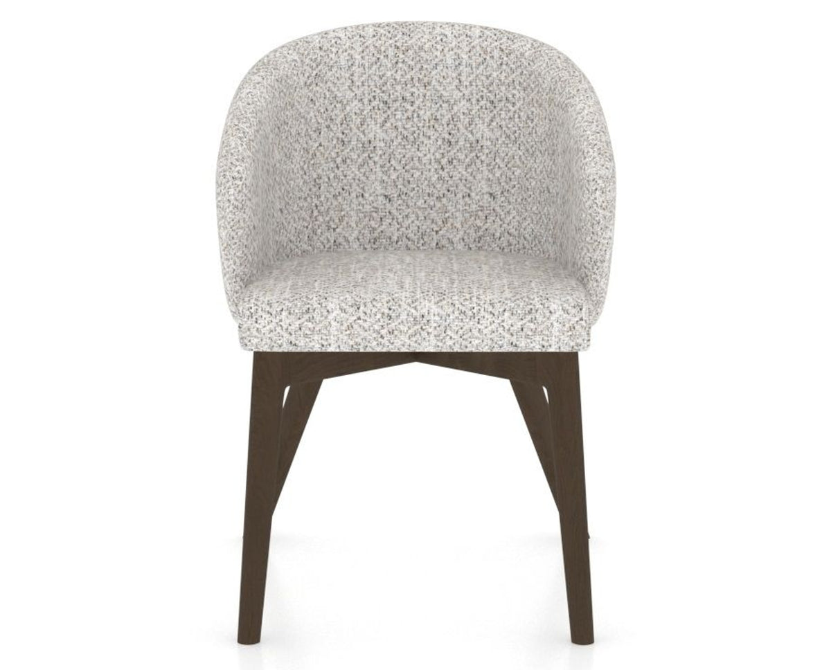 Canadel Downtown Point Dining Chair in Hazelnut Washed, FP Crypton®, front view