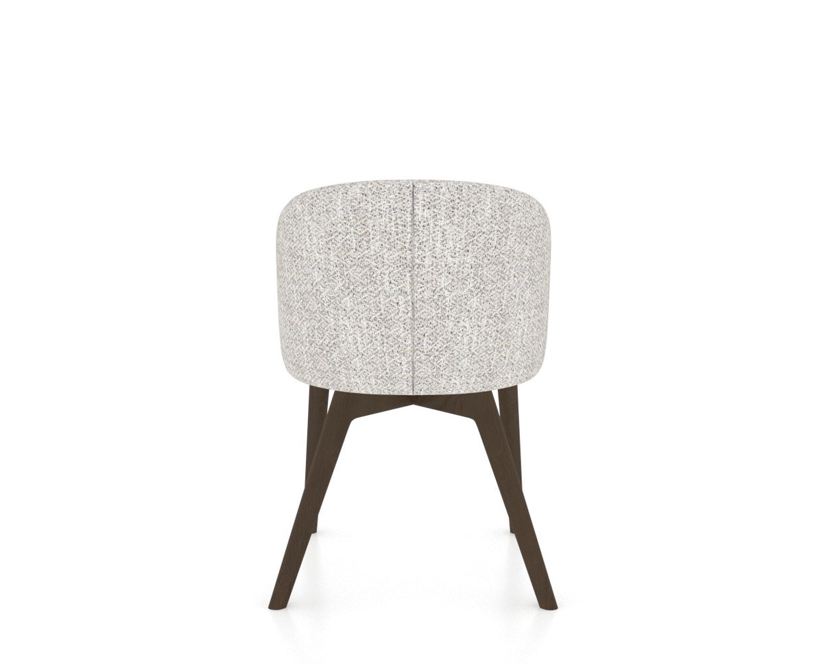 Canadel Downtown Point Dining Chair in Hazelnut Washed, FP Crypton®, back view