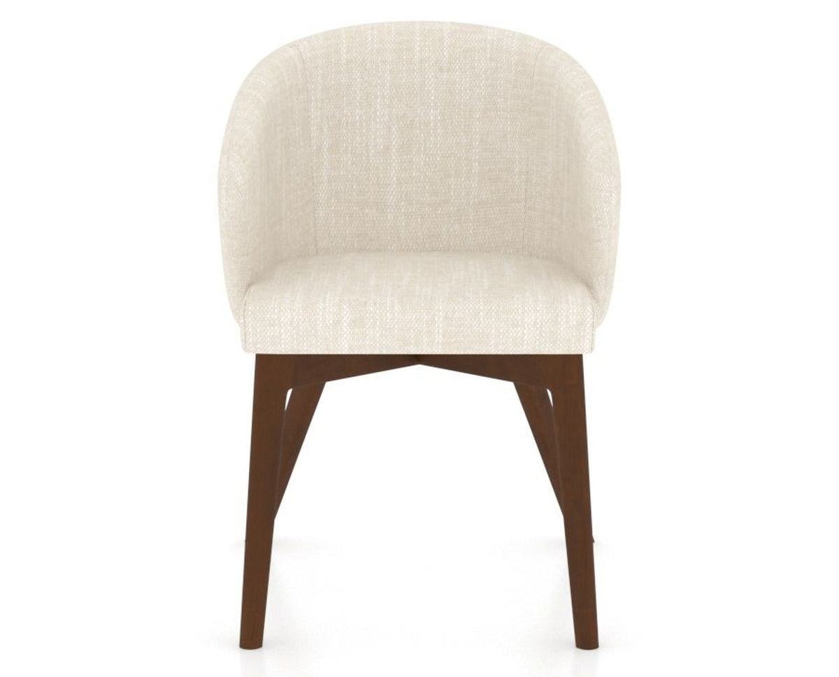 Canadel Downtown Point Dining Chair in Cognac Washed, FT InsideOut®, front view