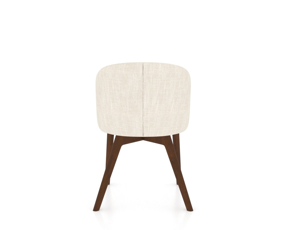 Canadel Downtown Point Dining Chair in Cognac Washed, FT InsideOut®, back view