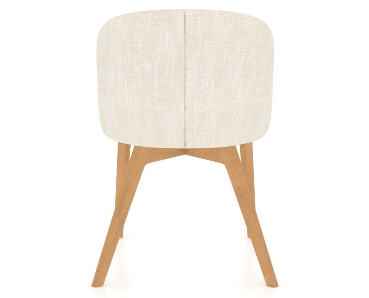 Canadel Downtown Point Dining Chair in Caramel Washed, FT InsideOut®, back view