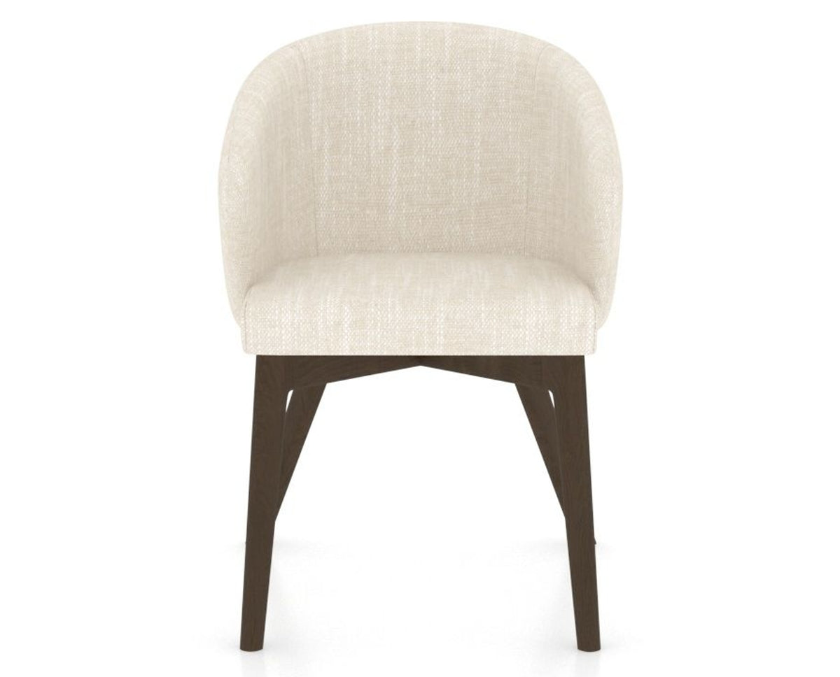 Canadel Downtown Point Dining Chair in Hazelnut Washed, FT InsideOut®, front view