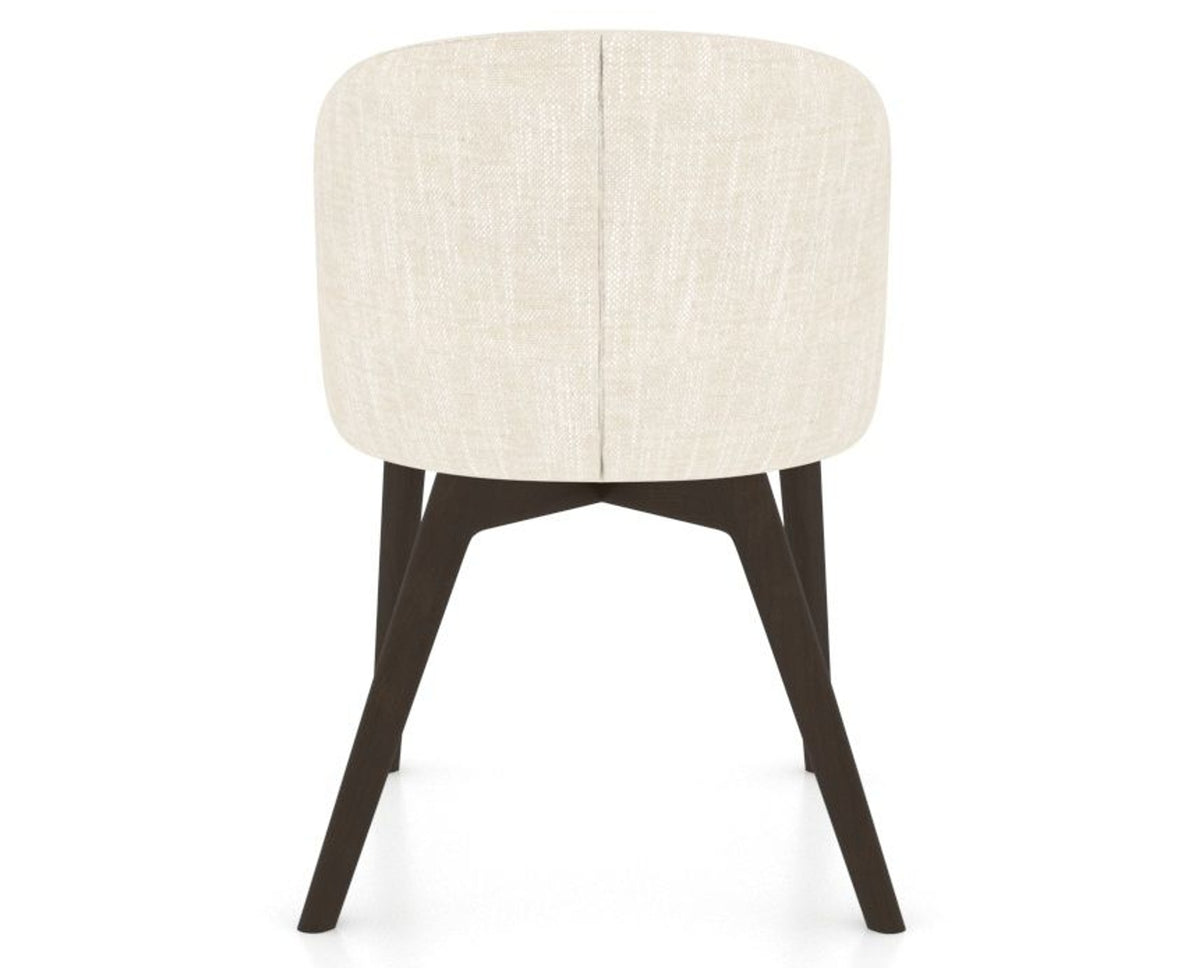 Canadel Downtown Point Dining Chair in Davy's Grey, FT InsideOut®, back view