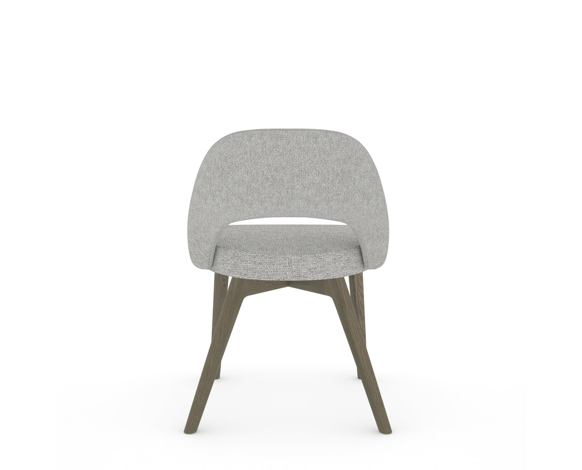 Canadel Downtown Curv Dining Chair in Shadow, 7C Fabric, back view